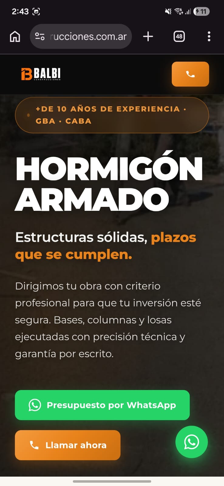 Sistema Balbi Construcciones - Vista 1